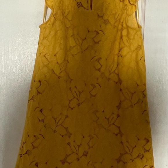MONTEAU Dress mustard yellow size medium - Picture 3 of 3